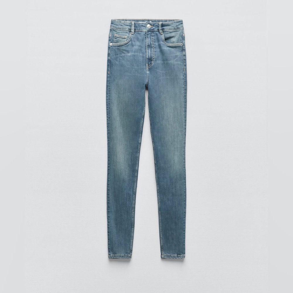 Zara hi rise sculpt jeans